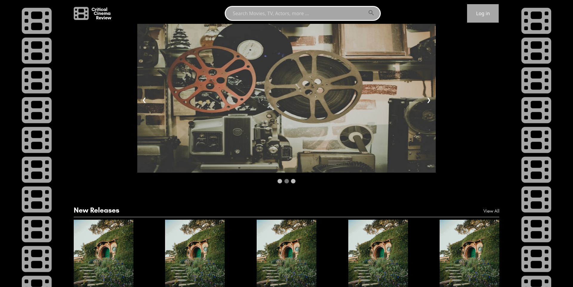 Screenshot of Critical Cinema Review website